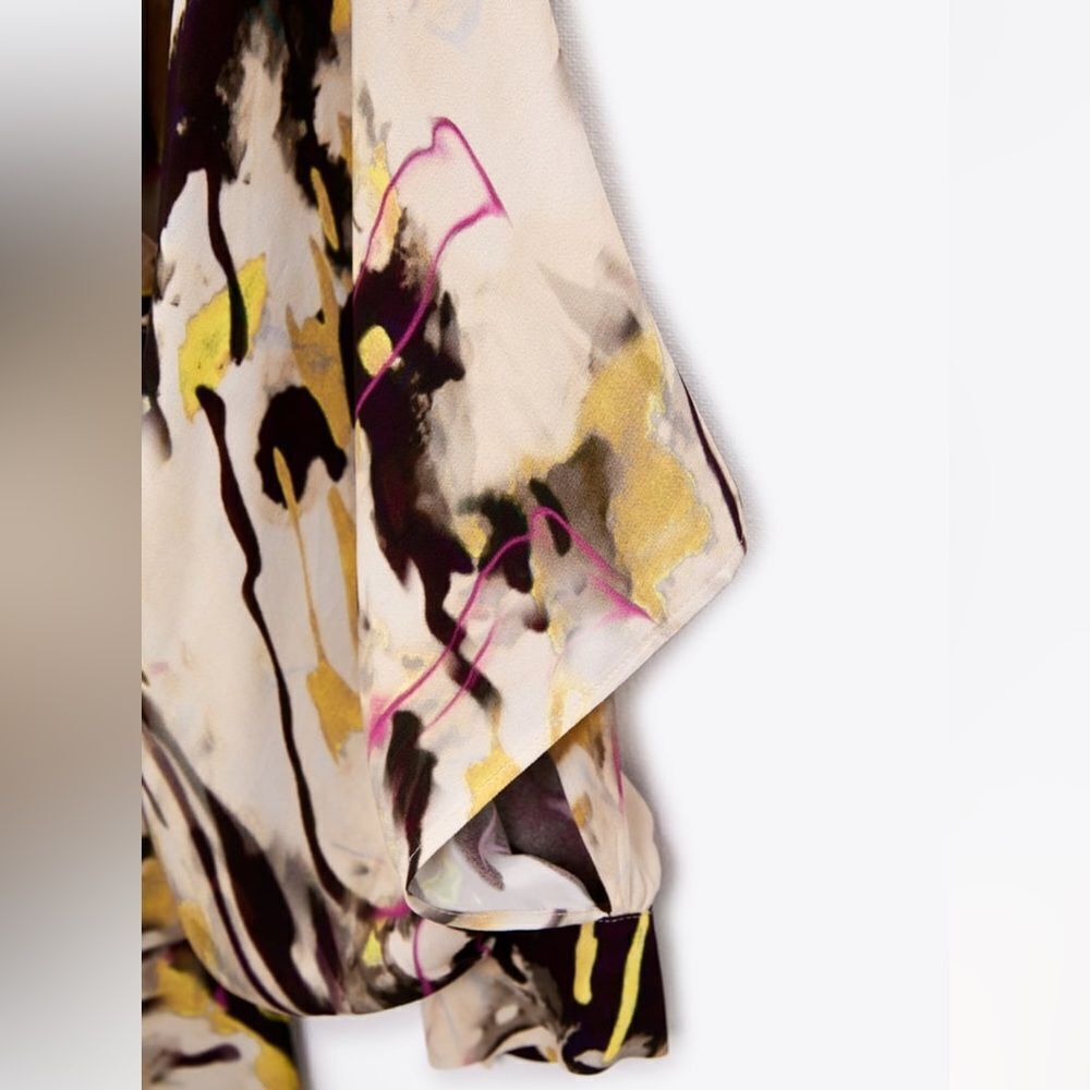 Zara printed midi dress - Picture 6 of 8